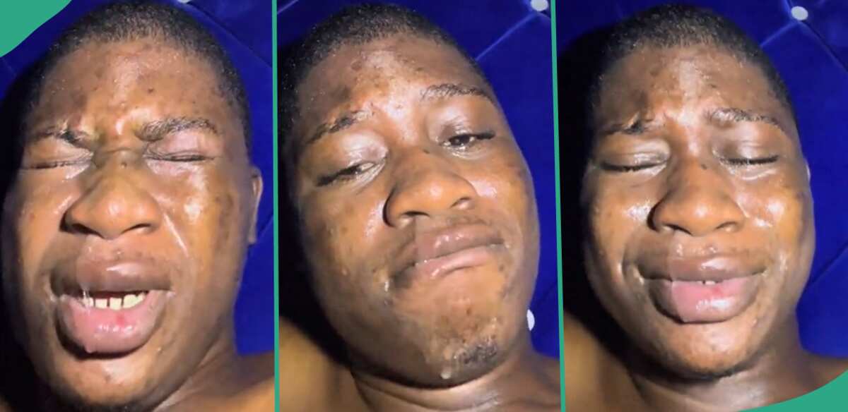 "I Thought You Said Forever?" Young Man Cries Bitterly After His Girl Broke His Heart into Pieces