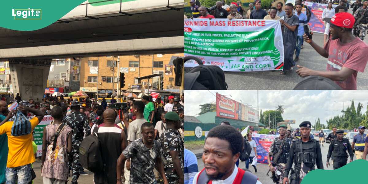 Photos: Despite police warnings, Lagos residents protest economic hardship
