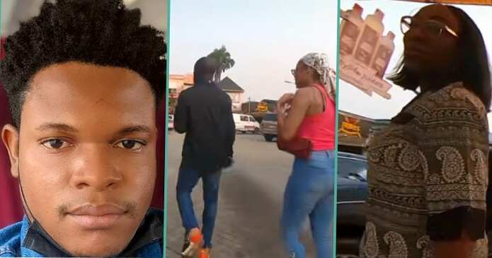 Nigerian man excitedly announces marital status on the road