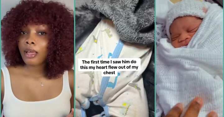 "My heart flew out": Mum scared over newborn baby's strange sleeping position