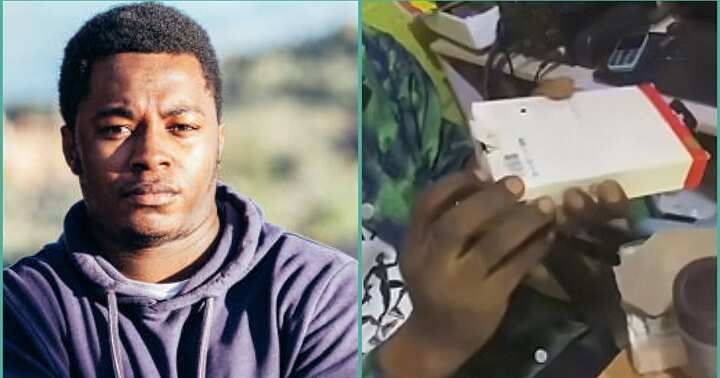 "You Will Make Money from It": Nigerian Man Displays Stones He Found Inside Pack of Power Bank