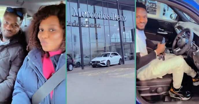 "He Didn't Think I Was Serious": Wife Buys Brand New Benz for Husband, His Reaction Melts Hearts