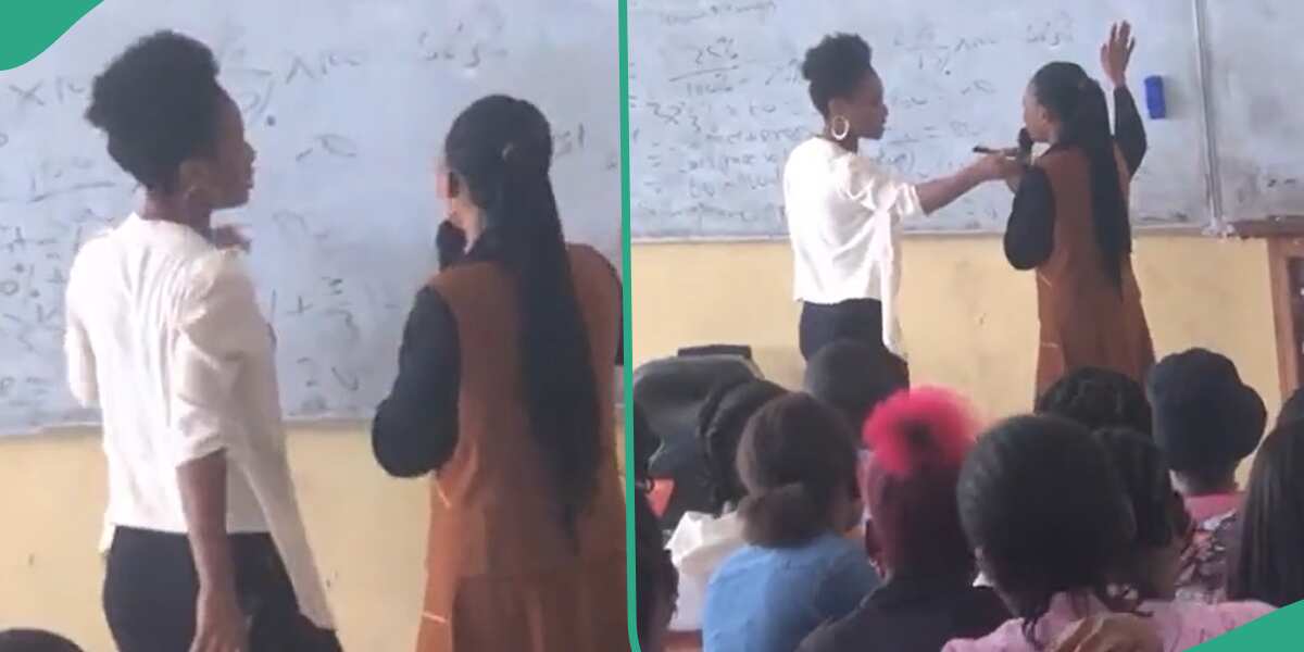 "She Go Soon Collect": Viral Video Shows University Fresher Reportedly Correcting Lecturer in Class