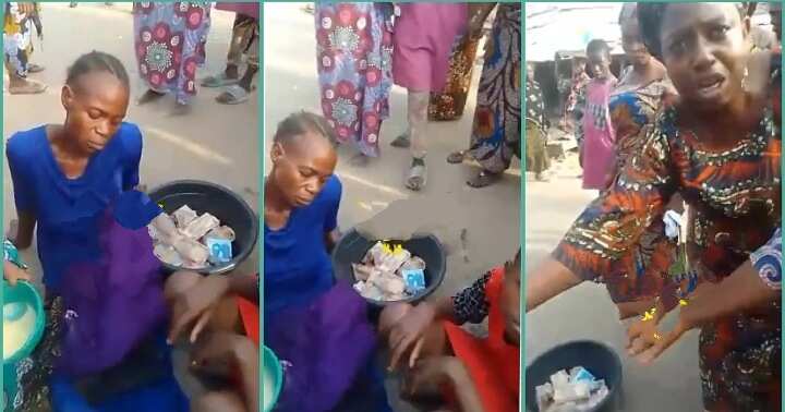 "She Has 4 Children": Nigerian Widow Faints While Begging for Pure Water, Unable to Feed Kids