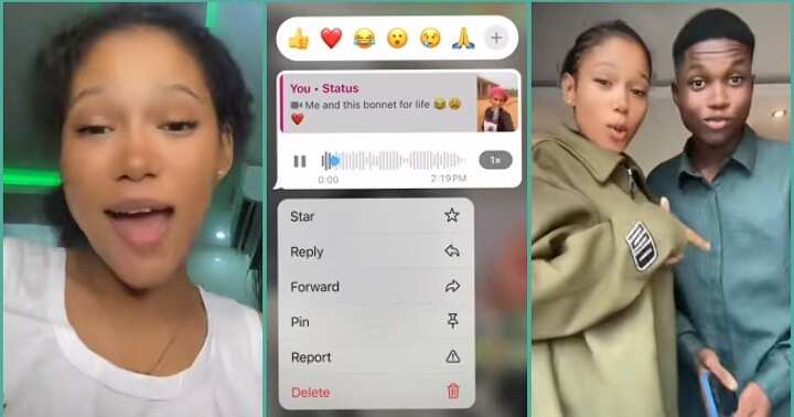 Girl Who Took Boyfriend's Clothes Without His Consent Posts Epic Voice Note He Sent to Her