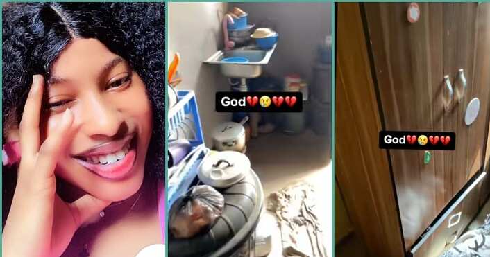 "What Did I Do to Deserve This?" Lady in Tears after Finding Out Her Room Was Ransacked By Thieves