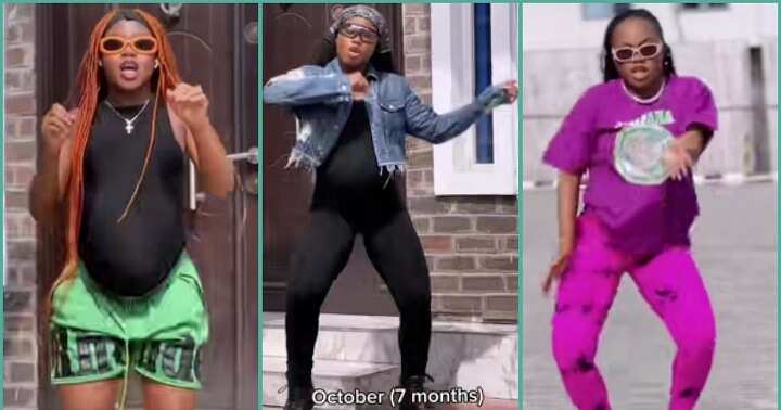 "I danced throughout my pregnancy": Mum shows off her baby boy's looks in video
