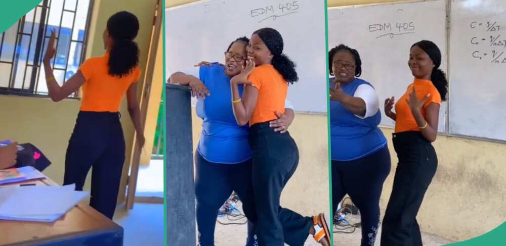 Lady causes stir in class as she celebrates being the first to be married