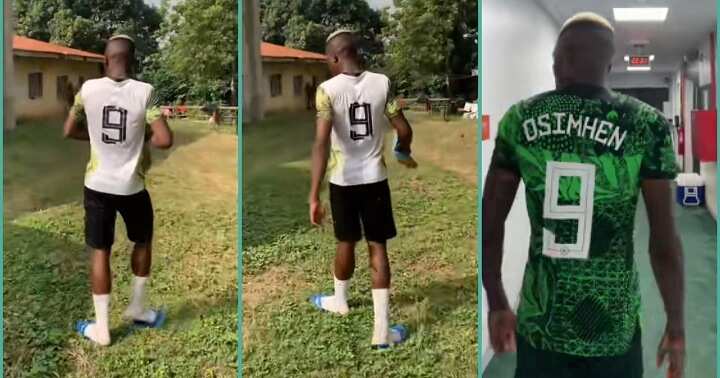 Man acts like Victor Osimhen in video
