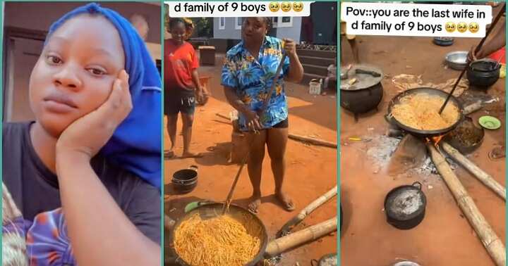 "This one pass cookathon": Junior wife cooks for husband's family of 9 sons