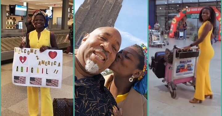 "After 3 Years of Waiting": Lady Finally Gets Visa to America to Meet Husband, Video Melts Hearts