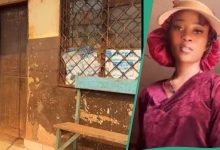 VIDEO: Nigerian lady changes her lukewarm into a beautiful building, clip emerges