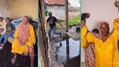 Nigerian man rents new house for woman and 2 kids living in swampy area, gifts h...