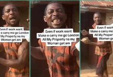 Watch video as Nigerian labourer professes love for wife, says all his properties belong to her