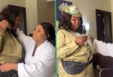 Corper tearfully hails older sister getting married for sponsoring her education