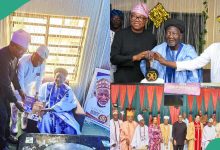 Obasanjo, Peter Obi cross paths at birthday bash of Chief Imam Of Egbaland