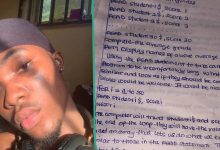 "Let's admire": Nigerian man shares his note as he challenges people to handwrit...