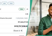 N19.7 million richer from bet: Lucky Nigerian man celebrates as he wins millions