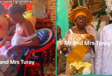 "God's time is the best": Jubilation as Nigerian grandma gets married, video fro...