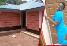 Lady who moved abroad saves her salary for 2yrs, uses it build house in village
