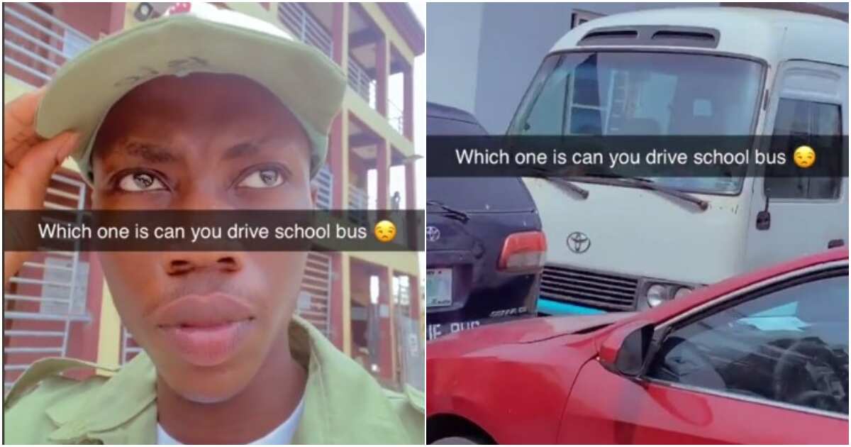 Corper confused and displeased as he's asked to become school's bus driver