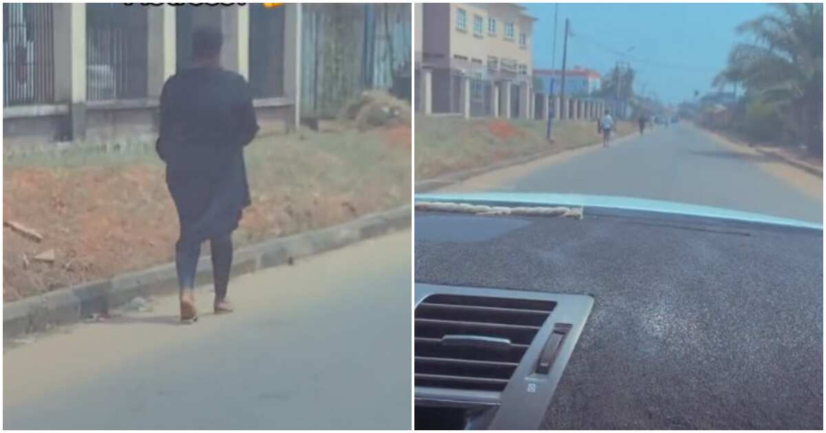 "From the back, I already knew": Man sees popular Nollywood actress trekking in...