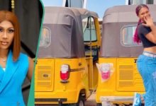 “Big business I have about 32”: Young Nigerian lady acquires 3 brand new Keke, p...