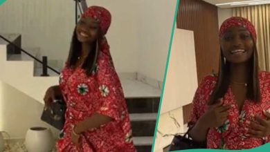 Young Nigerian Lady Builds Her Own House, Makes Dance Moves as She Shows the Interior