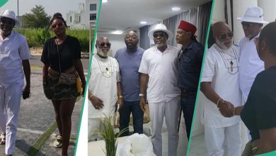“I Don’t Want to Die Young”: Kanayo O Kanayo Introduces His New Wife to Jibola Dabo and Segun Arinze