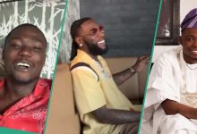 Shank Comics Meets Burna Boy for the 1st Time Maintains Awkward Distance From Him, Peeps React