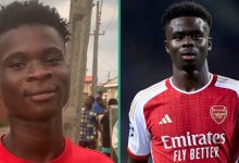 "You Look Like Saka": Young Man Who Shares Striking Resemblance With Arsenal Player Goes Viral