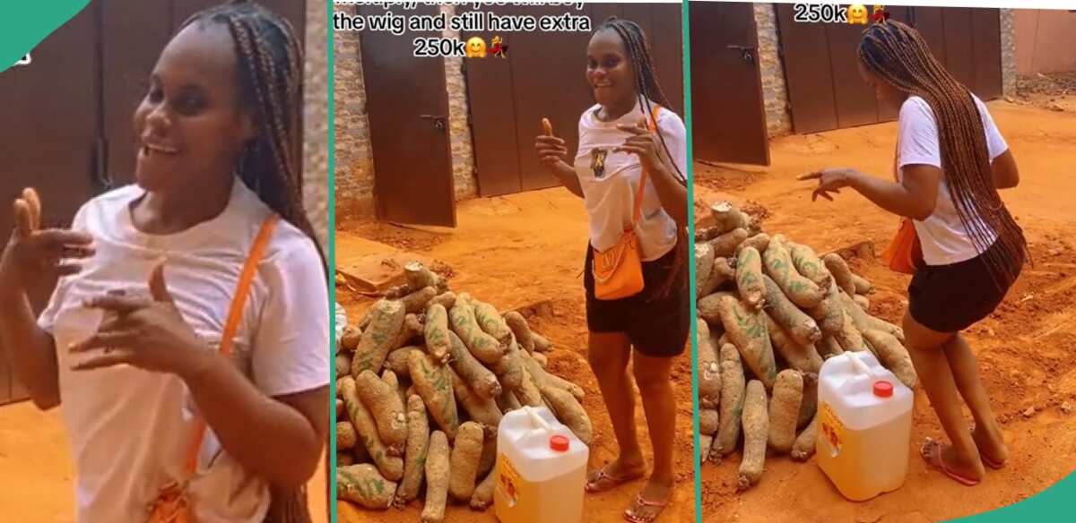 "Apply Wisdom": Young Lady Uses N250k Given to Her For Wig to Buy Yams For Her Roadside Business