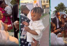 Chomzy’s Hubby Rains Cash on Her at Stepson’s 1st Birthday, Bella, Sheggz Spotted at Party: “A Pity”