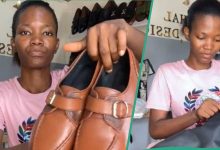Young Lady Sends Her Shoemaking Product to Customer in Dubai, Packages It in Video