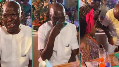 "I Can't Stop Crying": Bride's Father Cries Profusely As He Gives His Daughter Out in Marriage