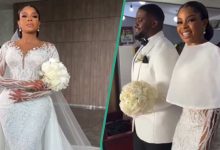 You will be amazed by a bride's 3-in-1 dress that turned heads at her wedding