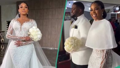 You will be amazed by a bride's 3-in-1 dress that turned heads at her wedding