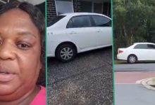 Video: This lady lives in Australia, see what happened to her car