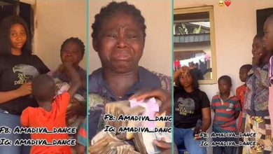 "Her husband left her 7 years ago": Woman in tears as kind-hearted lady gifts he...