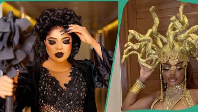 See how Bobrisky fired shots at Papaya Ex's outfit to movie premiere (video)