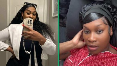 See how a woman added baby hair to her forehead to reduce its big size, displeases netizens