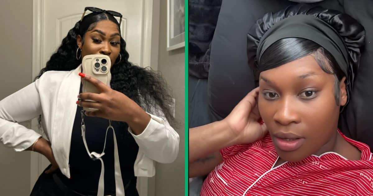 See how a woman added baby hair to her forehead to reduce its big size, displeases netizens