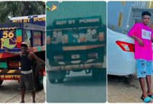 WATCH: Nigerian man buys truck and car, celebrates with a moving photo