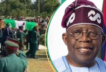 Read what presidency said about Tinubu attending burial ceremony of soldiers killed in Delta