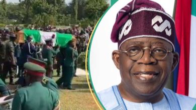 Read what presidency said about Tinubu attending burial ceremony of soldiers killed in Delta