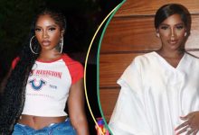 See how Tiwa Savage encourages other Nigerian women to drink okra water (picture)