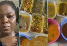 "No light for 72 hours": Nigerian lady shattered after cooking plenty food for f...