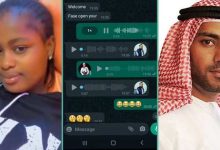 Listen to the hilarious voice note between a lady and her Saudi Arabian admirer