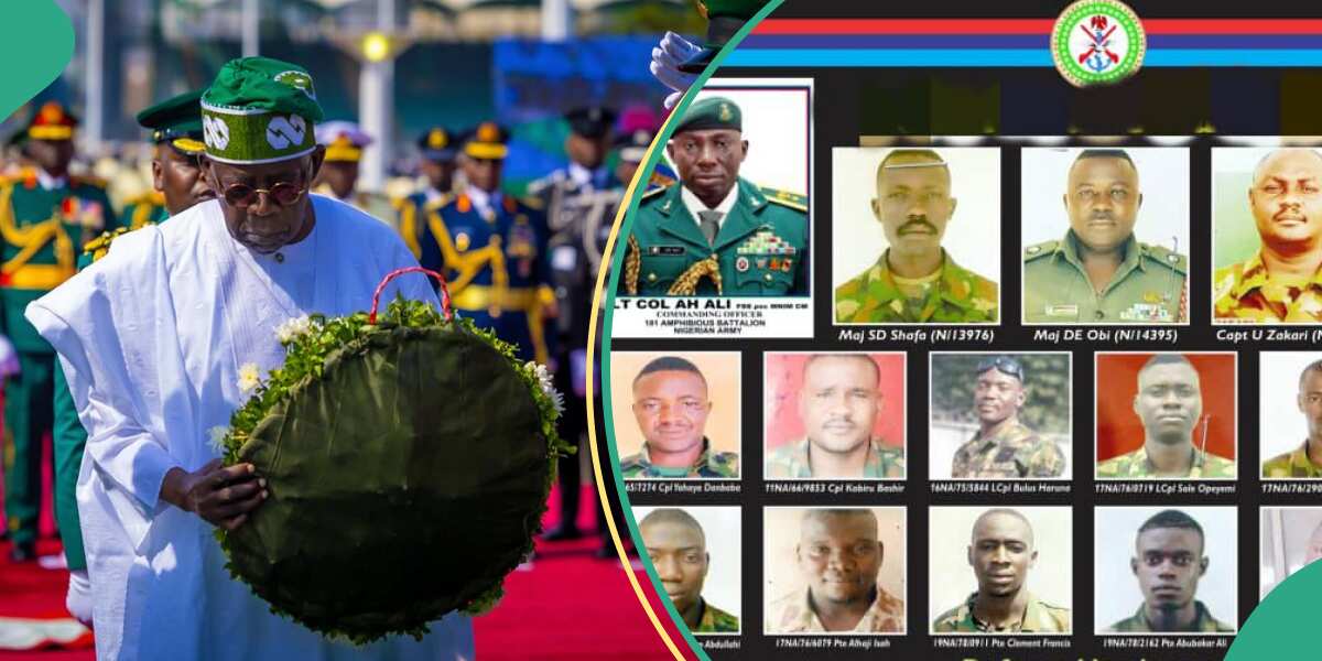 Four gifts families of slain soldiers will get from Tinubu's govt, list with details