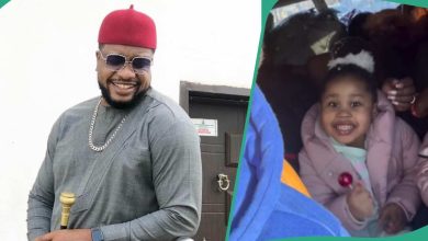 See emotional moment actor Browny Igboegwu met his daughter for the first time 4 years after her birth (video)